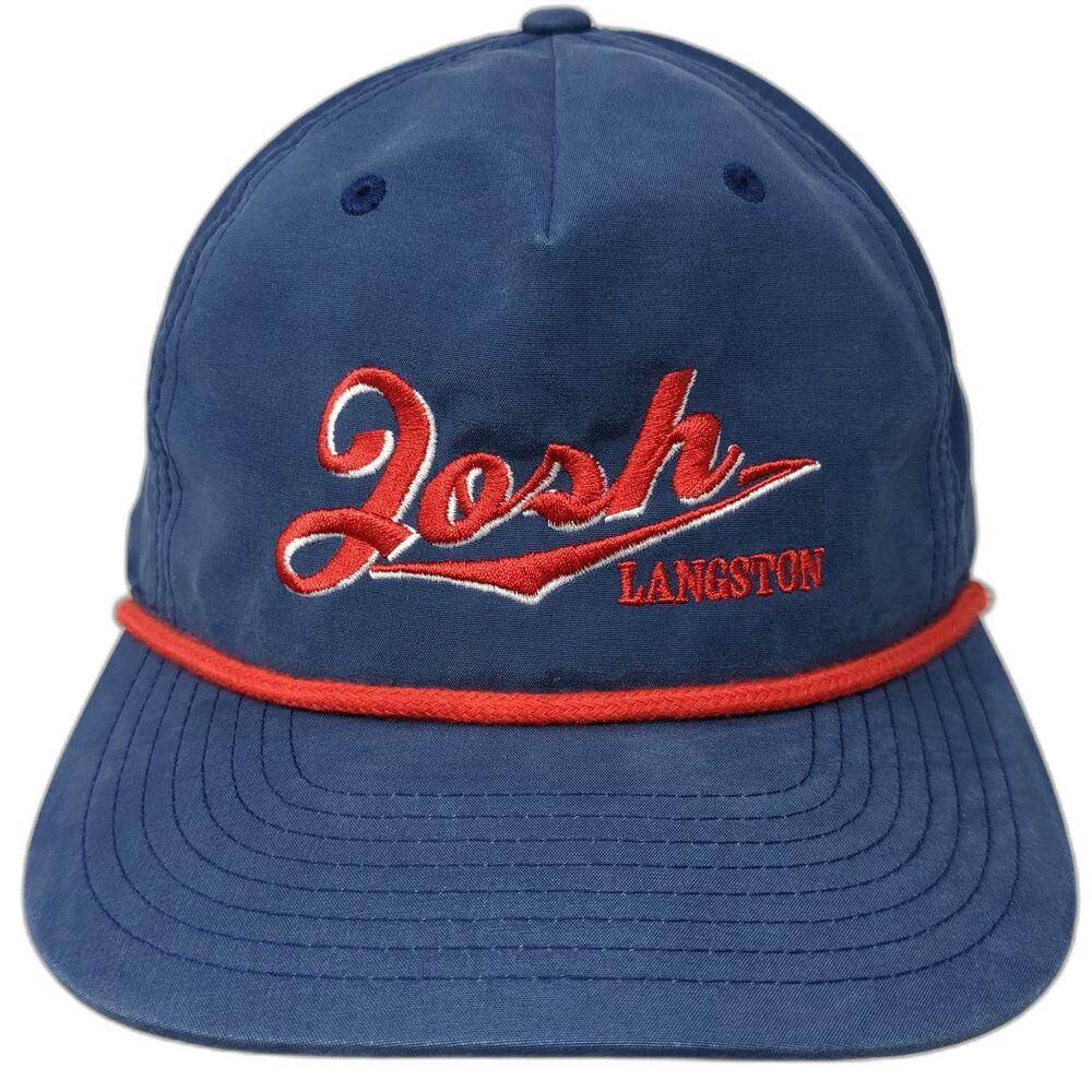Richardson 5 Panel Blue One Size Rope Snapback Josh Langston Embroidered Hat